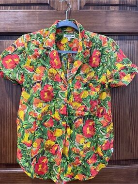 Toad&Co Women’s Short-Sleeve Fruit Print Button-Up Shirt